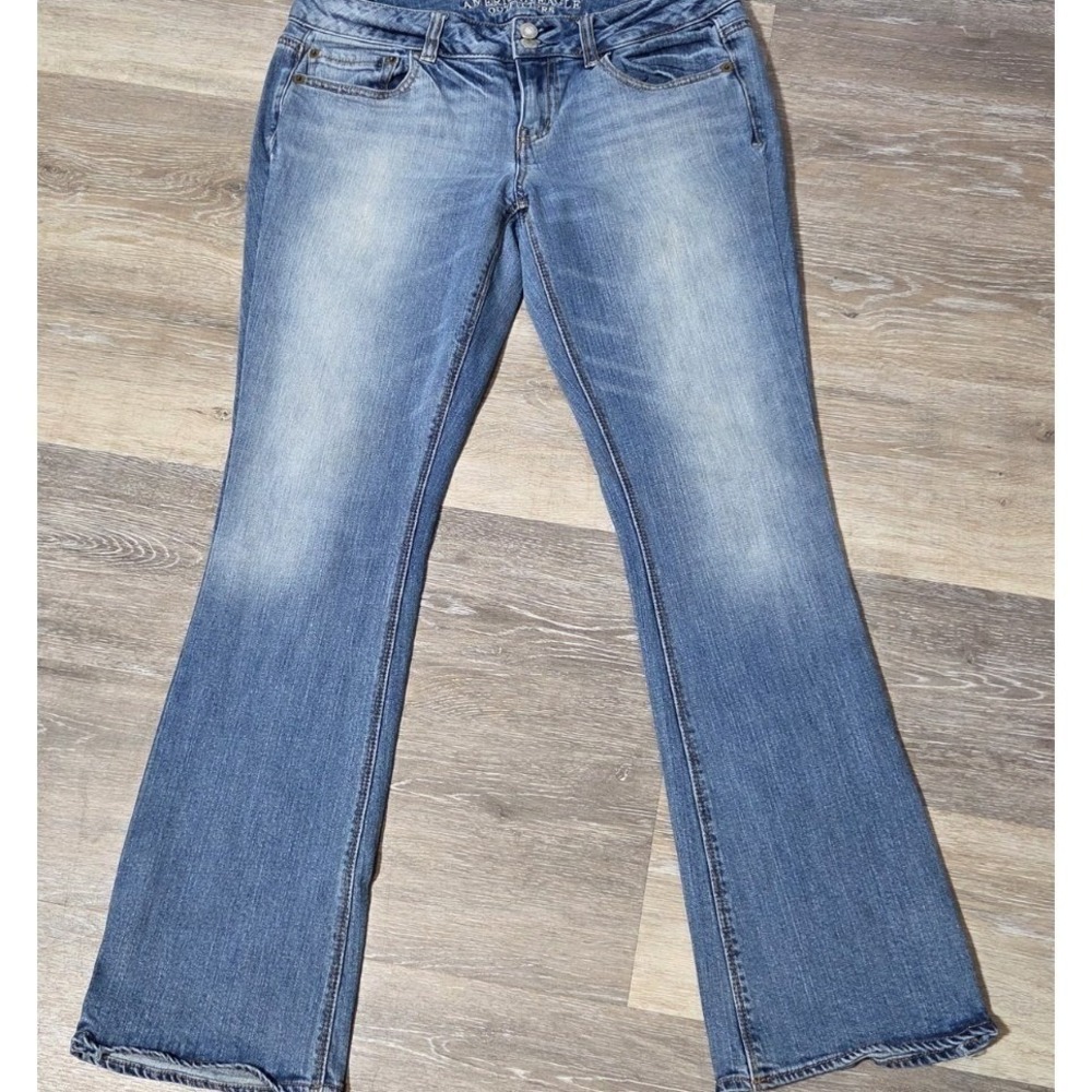 American Eagle Jeans‎ Artist Stretch Womens Size 8 Flare Blue Denim